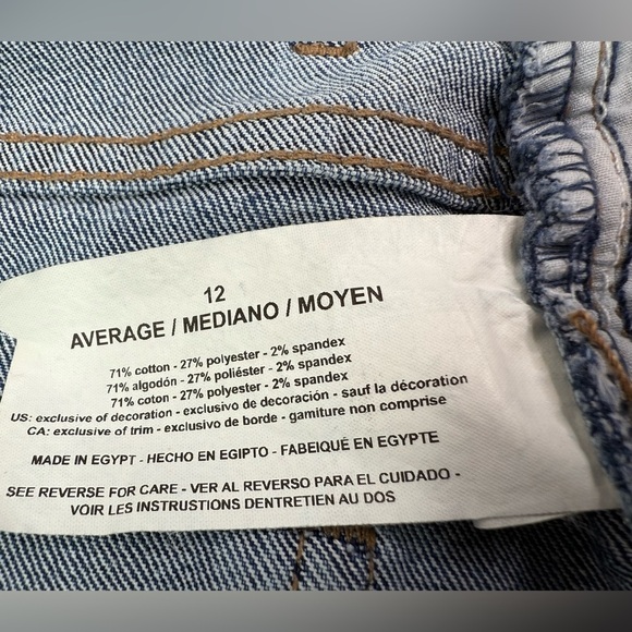 Gloria Vanderbilt Amanda Straight Leg High Rise Blue Jeans Size 12 - Picture 4 of 9